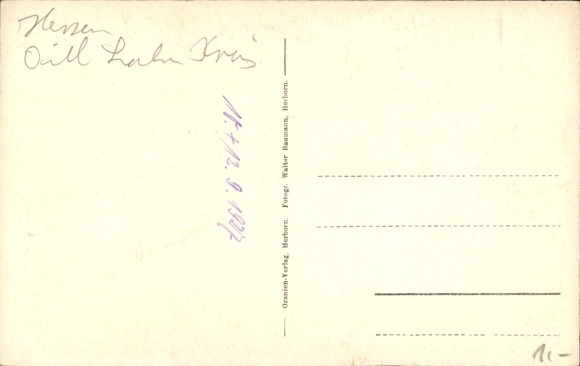 Postcard Herborn in Hessen, Herborn Castle