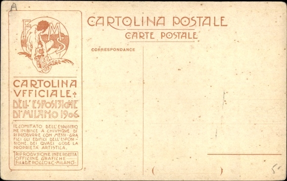 Artist PC Milano Milan Lombardia, Esposizione 1906, Entrata Principale
