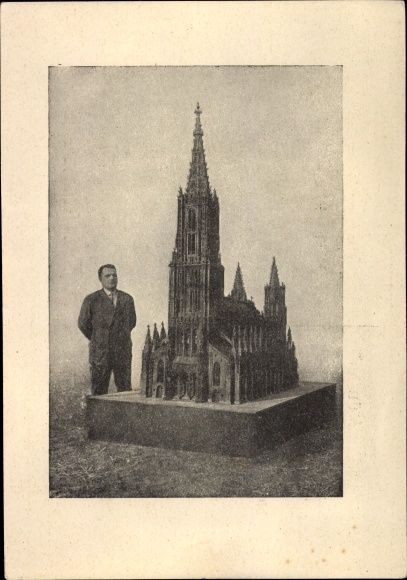 PC Frankenthal in der Pfalz, woodcarver C. Beller, Ulm Minster, model