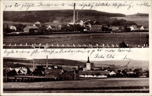 Ak Blížejov Blisowa Region Pilsen, Panorama