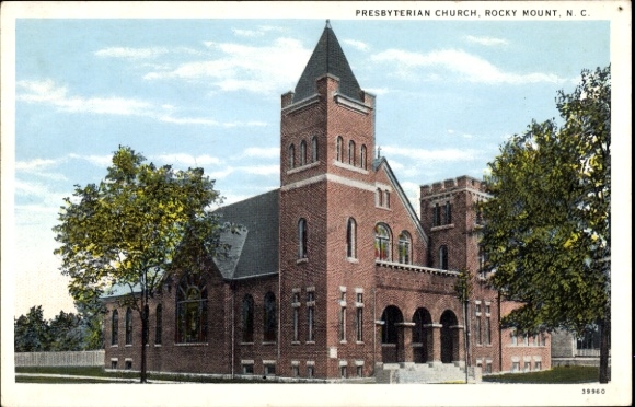 Ak Rocky Mount North Carolina, VS, Presbyteriaanse kerk