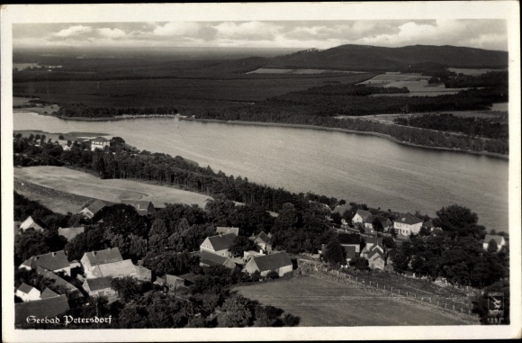 PC Petersdorf Bad Saarow Pieskow Brandenburg, panorama of the place, aerial photograph 12917