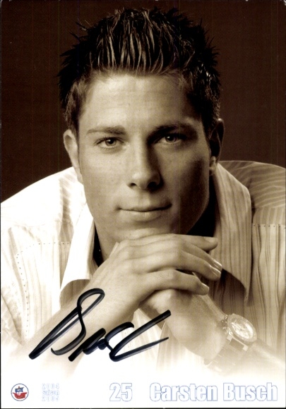Autograph card footballer Carsten Busch, FC Hansa Rostock, autograph