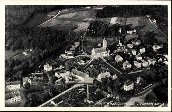 Ak Kirchseeon in Oberbayern, Fliegeraufnahme