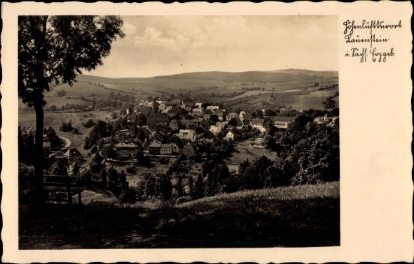 Postcard Lauenstein Altenberg in the Erzgebirge, town view