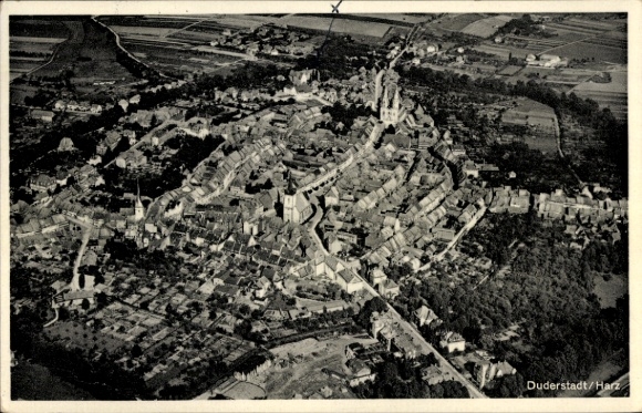 Ak Duderstadt im Eichsfeld, Luftbild