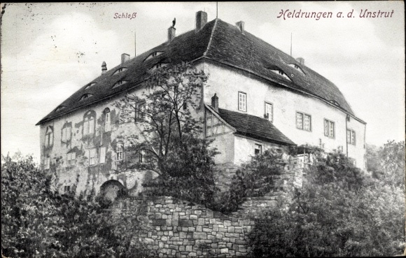 Ak Heldrungen im Kyffhäuserkreis Thüringen, Schloss