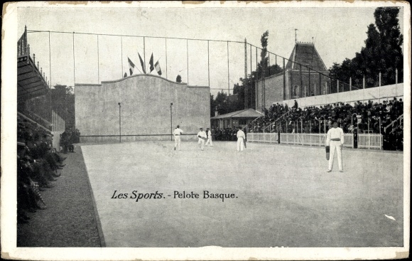 Postcard Les Sports, Basque Pelota
