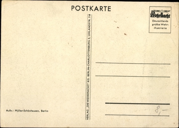 Postcard Pre-military training by the SA, target practice, rifle