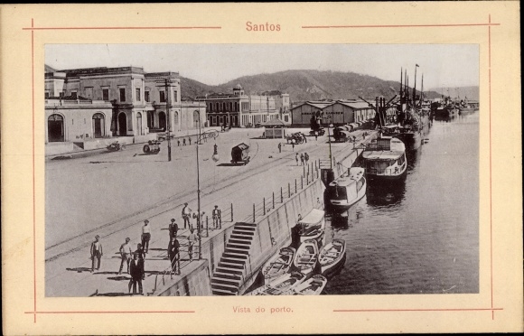 Photo Santos Brasilien, View of Porto, Hafenpartie