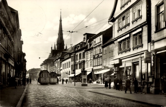 Postcard Mühlhausen in Thuringia, Steinweg