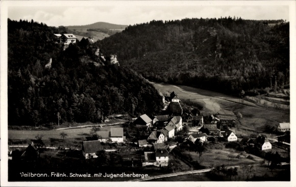 Ak Veilbronn Heiligenstadt in Oberfranken, Panorama, Jugendherberge