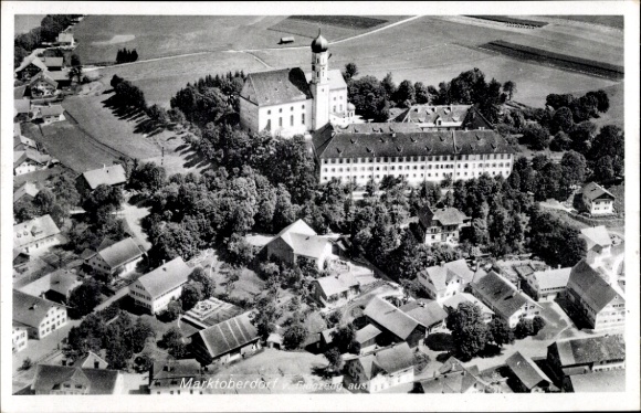 Postcard Marktoberdorf in Ostallgäu, aerial photograph