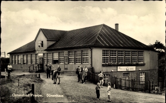 Postcard Prerow Darß Ostsee, The Dune House seen from the outside