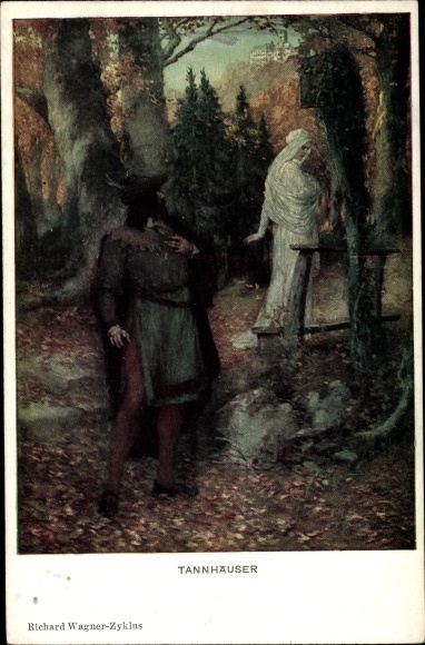 Kunstenaarskaart Leeke, Ferd., Tannhäuser, Richard Wagner cyclus