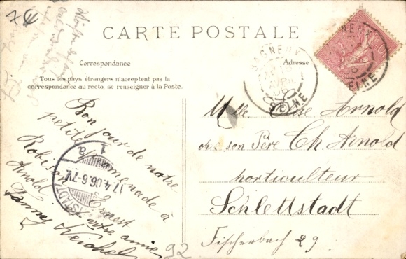Postcard Robinson Hauts de Seine, No Luck