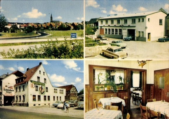 PC Steinbach Haiger in Hesse, Inn "Einhorn" to Aunt Anna, exterior views, interior view