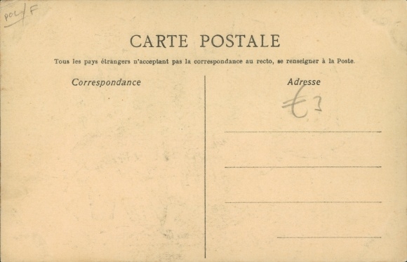 Postcard Demenagement de Loubet, caricature