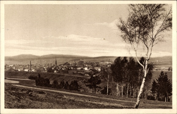 KP Marktredwitz im Fichtelgebirge, panorama, wieża kościoła