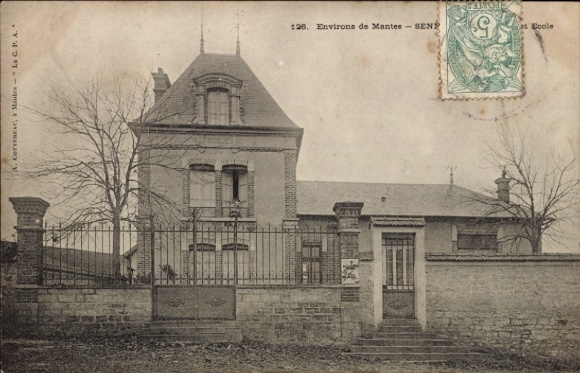 CPA Mantes-sur-Seine Yvelines, École