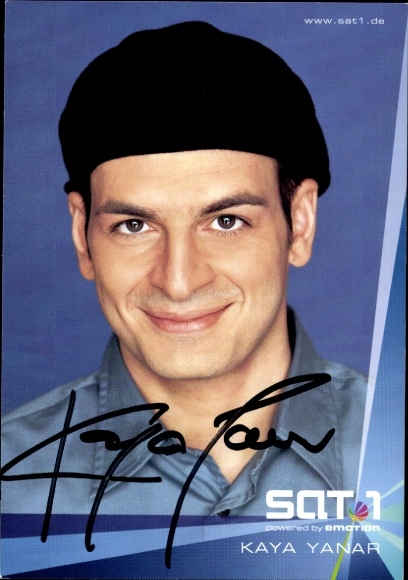 KP aktor Kaya Yanar, portret, autograf, SAT1, komedia, Co oglądasz?