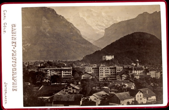 Cabinet photo Interlaken Kt. Bern Switzerland, partial view