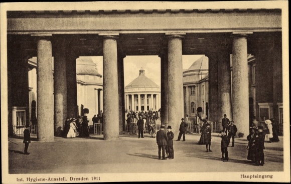 KP Dresden, Int. Wystawa higieniczna 1911, wejście główne
