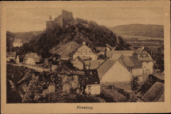 KP Virneburg w Eifel, częściowy widok z lotu ptaka