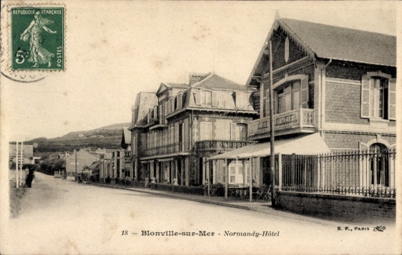Ak Blonville sur Mer Calvados, Normandy Hotel