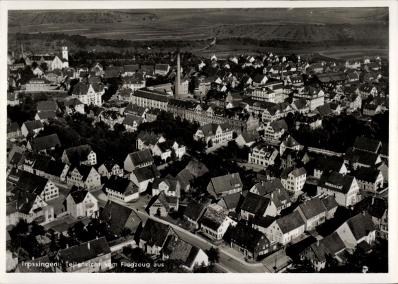 Ak Trossingen auf der Baar, Fliegeraufnahme