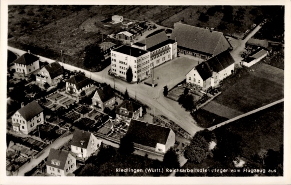 Postcard Riedlingen an der Donau Württemberg, aerial photograph