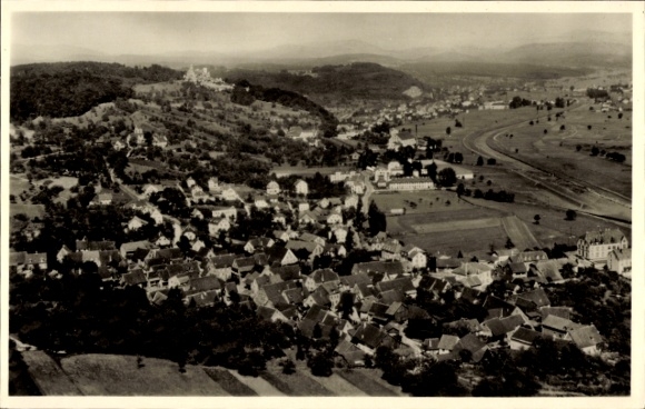 Ak Lörrach in Baden, Fliegeraufnahme