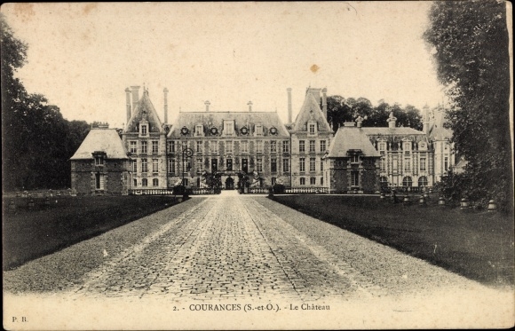 Ak Courances Essonne, Le Chateau