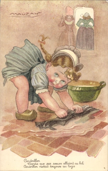 Artysta KP Cendrillon, Kopciuszek czyszczący podłogę, Ste. Catherine