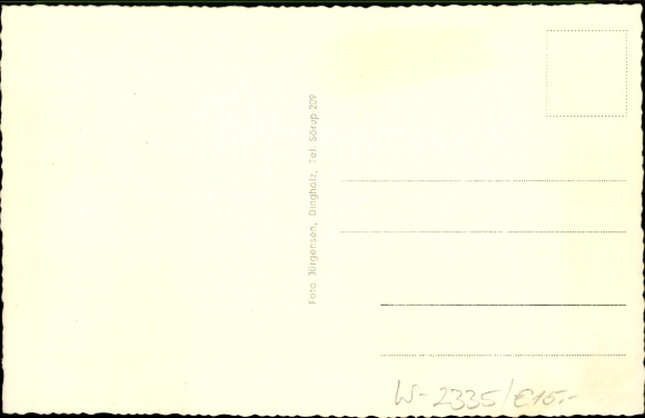 Postcard Damp in Schleswig Holstein, monastery, bell tower, chapel, half-timbered houses