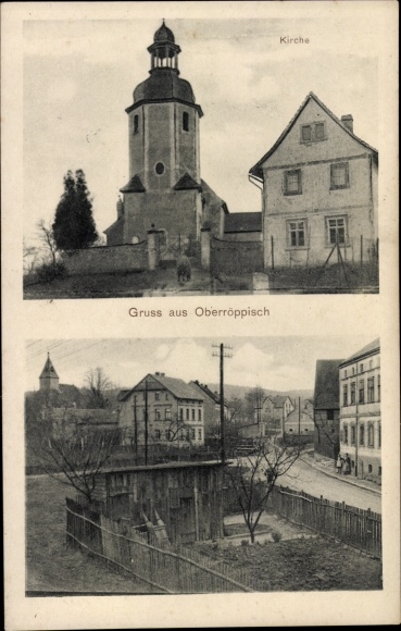 Ansichtkaart Oberröppisch Röppisch Gera in Thüringen, kerk