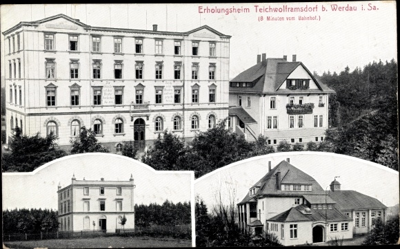 Ak Mohlsdorf Teichwolframsdorf in Thüringen, herstellingsoord, bijgebouw