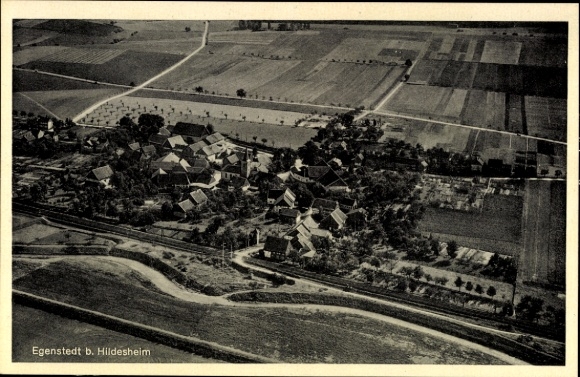 Postcard Egenstedt Diekholzen Lower Saxony, aerial photograph