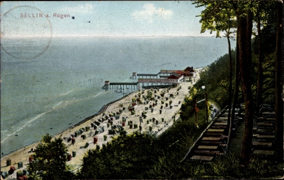 Ak Ostseebad Sellin op Rügen, algemeen uitzicht