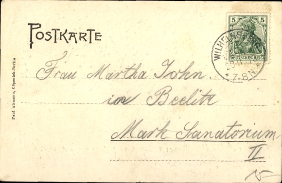 Postcard Berlin Lichtenberg Hohenschönhausen, Restaurant at the Churchyards