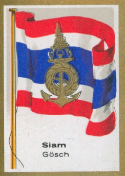 Sammelbild Ulmenried Fahnenbilder Nr. 235, Siam, Gösch