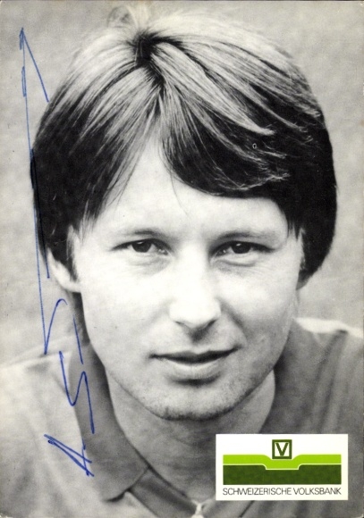Autograph card footballer Arthur von Wartburg, FC Basel, autograph