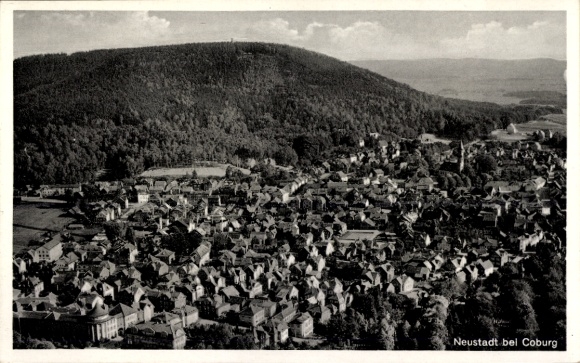 Ak Neustadt bei Coburg Oberfranken, Fliegeraufnahme