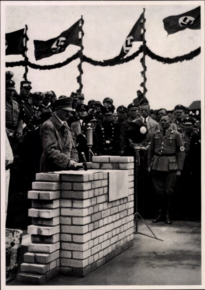 Zdjęcie zbiorowe Adolf Hitler, wmurowanie kamienia węgielnego, Adolf-Hitler-Koog, praca zbiorowa nr 15, zdjęcie 81