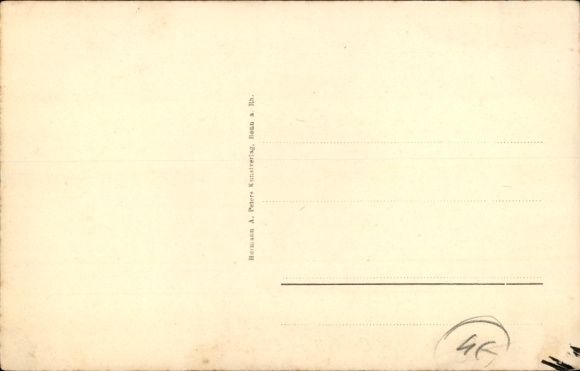 Artist Postcard Kaulbach, Hermann, Living Bookmark, Child under a Book
