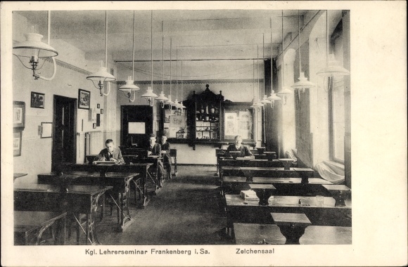 PC Frankenberg an der Zschopau Sachsen, Kgl. Teachers&#39; seminar, drawing room