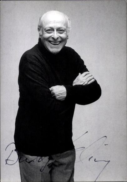 Postcard actor Buddy Elias, portrait, autograph