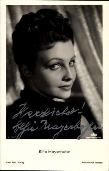 Actrice Elfie Mayerhofer, portret, Tobis A 3905 1