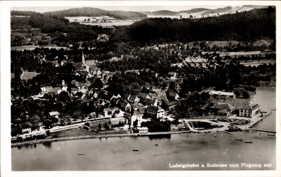 Ansichtkaart Ludwigshafen aan het Bodenmeer, luchtfoto