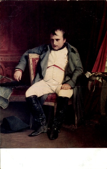 Artist Postcard Delaroche, Napoleon Bonaparte, portrait